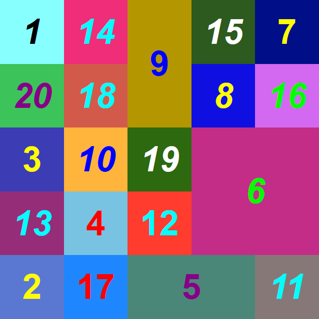 Quadrat 5x5